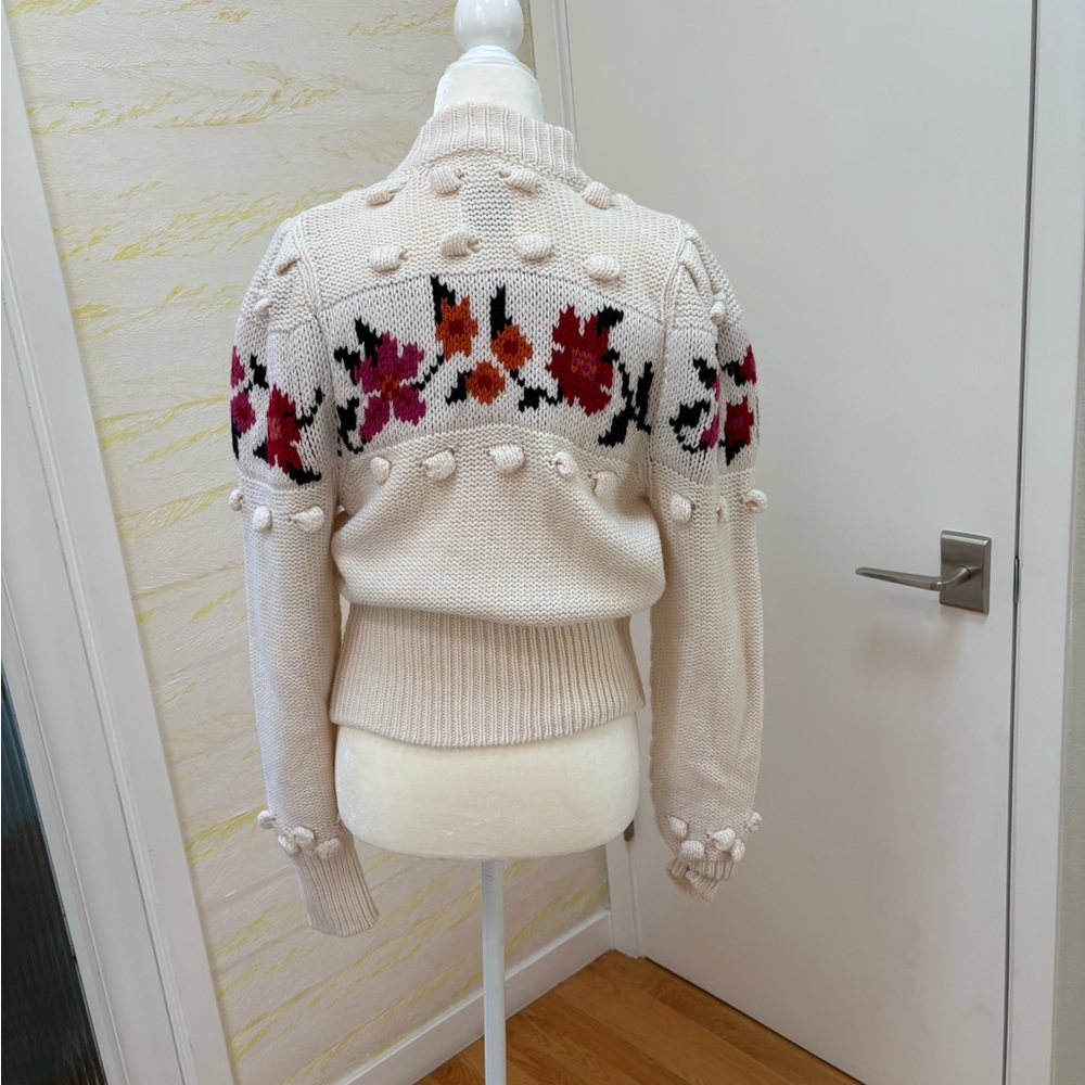 Hayley Menzies Cream Floral Cardigan - Picture 2 of 9
